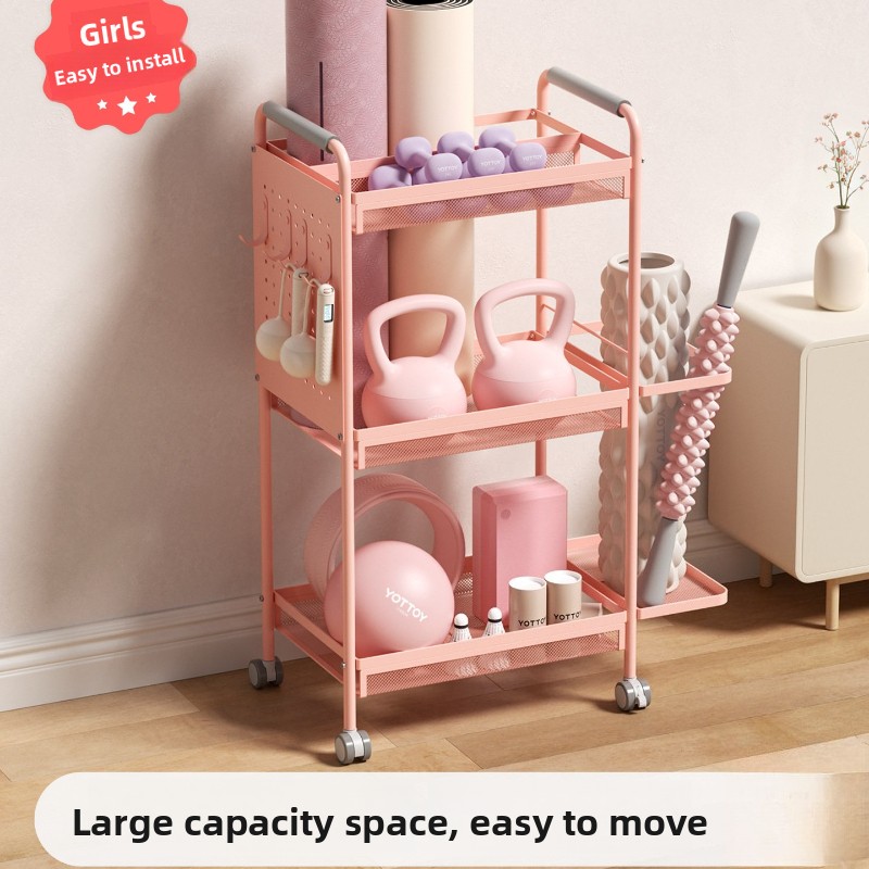 Home Gym Folding Rack - Scaffale Minimalista in Ferro a Più