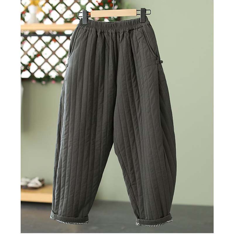 Vertical Leg Press - Pantaloni caldi da donna in cotone