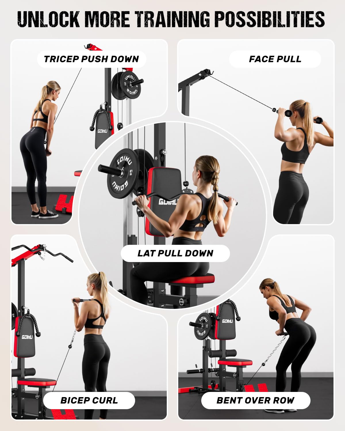 Macchina per trazioni e vogate - Home Gym Lat Pulldown Machine recensione e prezzo