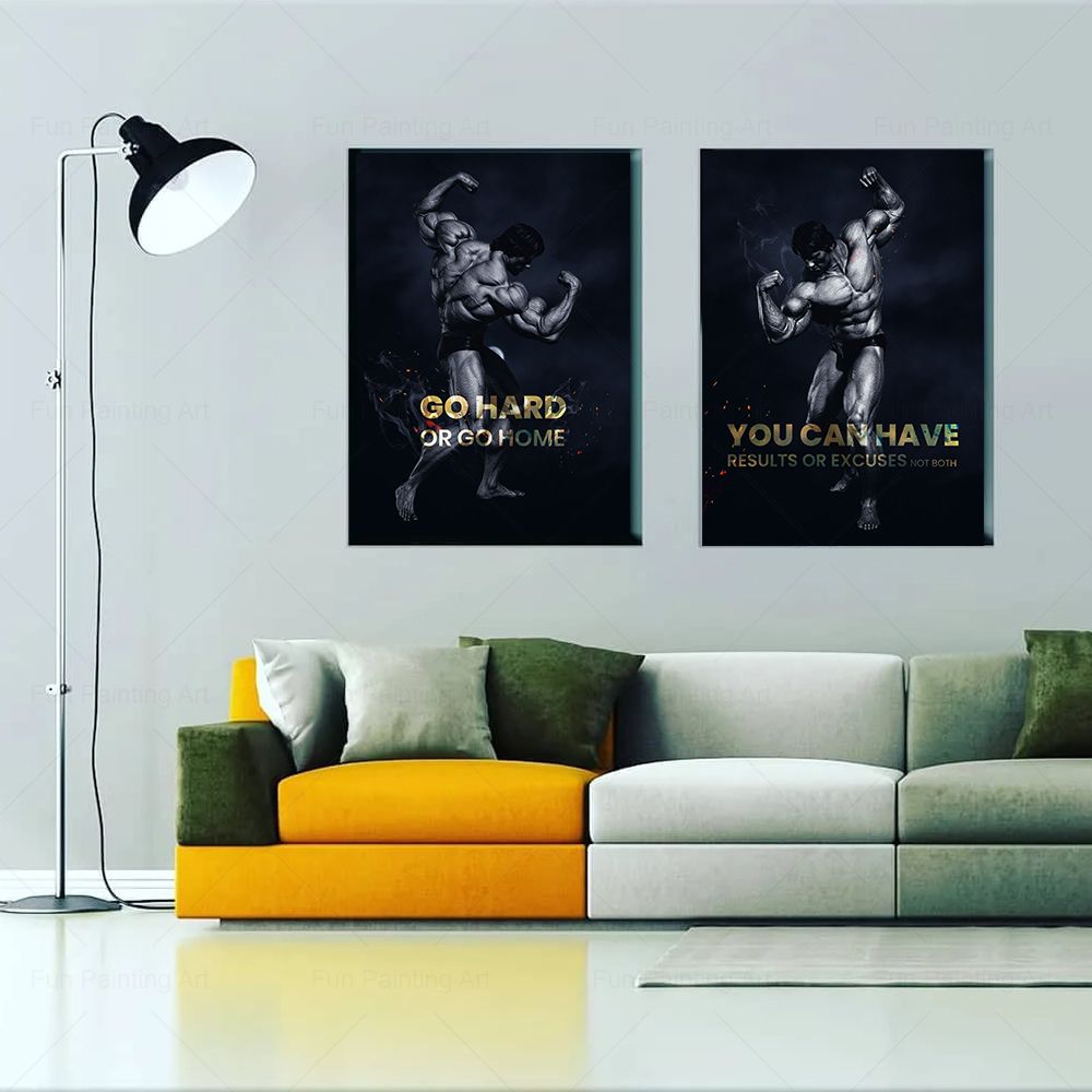 Go Hard Or Go Home Citazione P - Home Gym Yes Or No recensione e prezzo