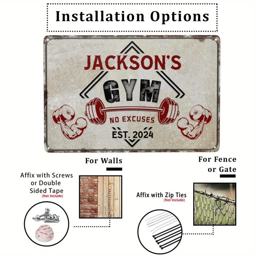 Insegna Personalizzata Vintage - Home Gym Names recensione e prezzo