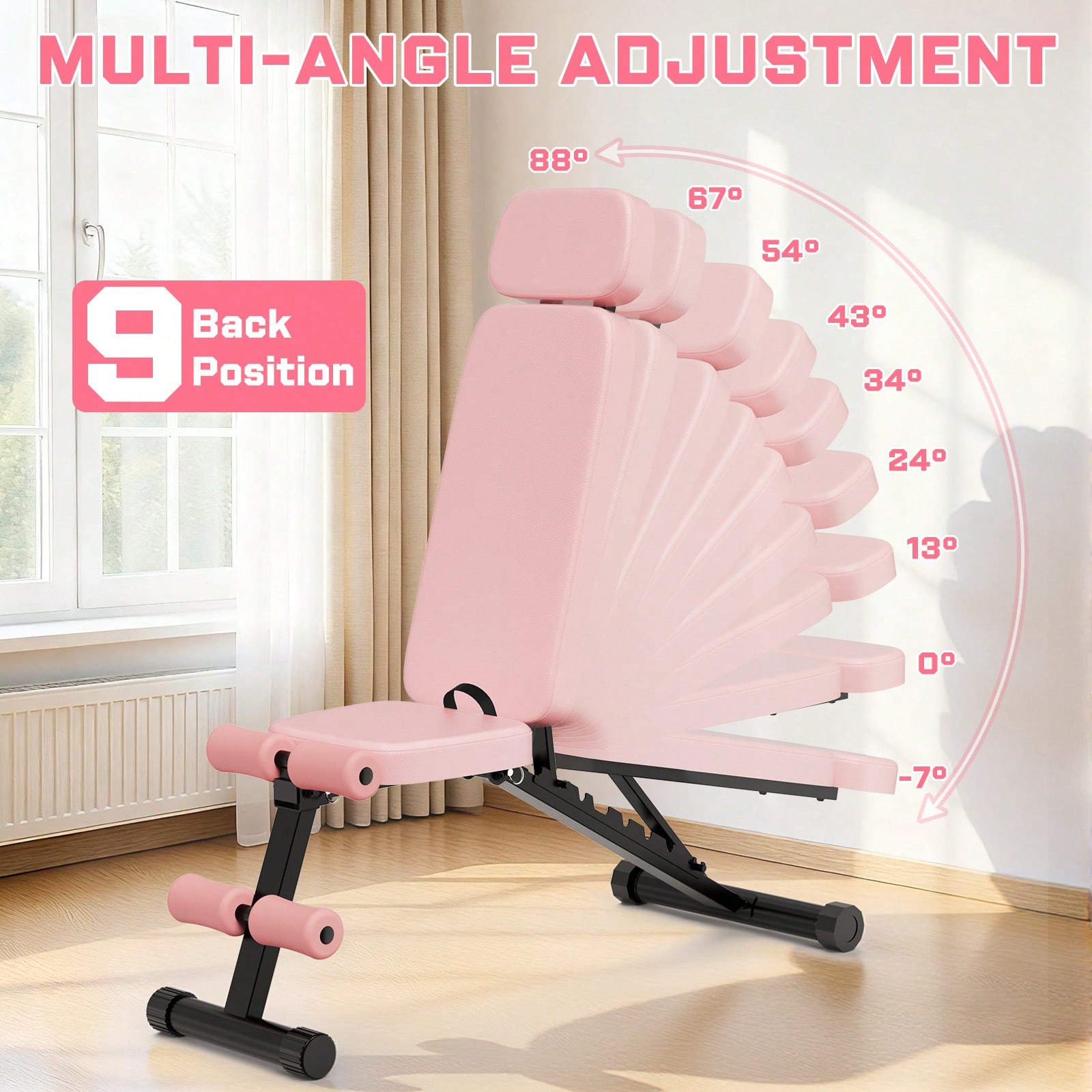 Panca per Pesi Regolabile a 9  - Home Gym Luxury recensione e prezzo