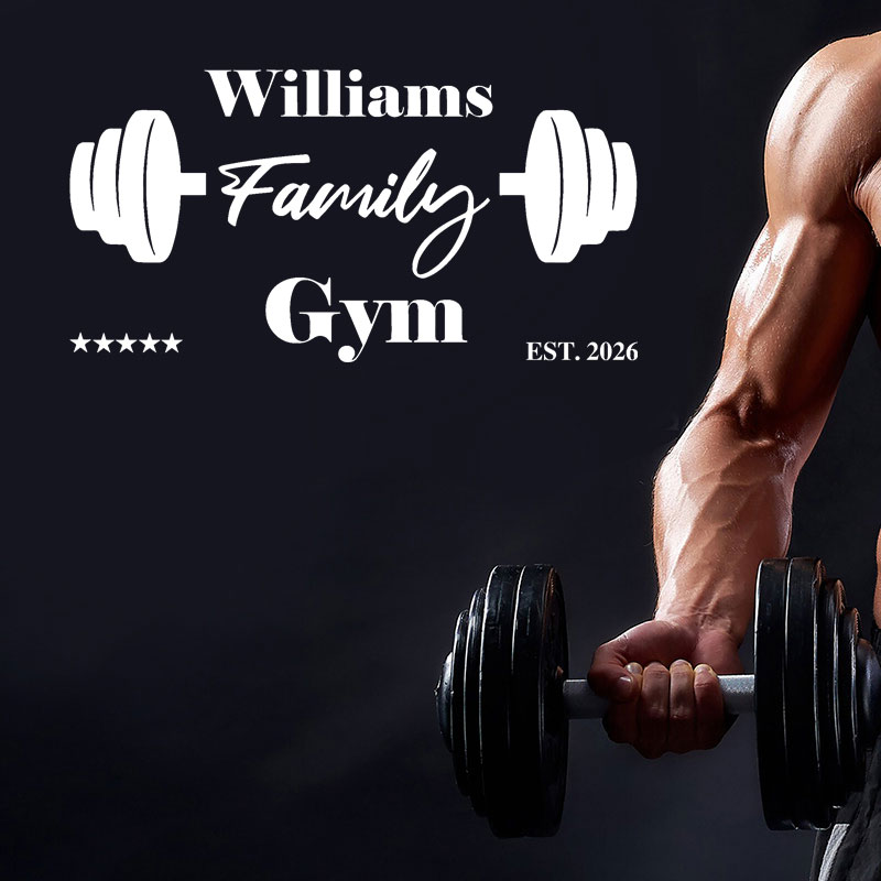 Adesivo Murale Personalizzato  - Home Gym Names recensione e prezzo